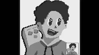 black and white pixel art (time lapse)