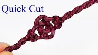 Double Coin Knot Twisted Paracord Bracelet - Quick Cut