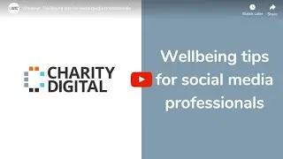 Wellbeing tips for social media professionals