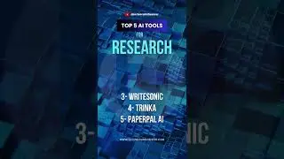 Top 5 AI Tools for Research #ai #research #technicalinfluencer #ti #aitools