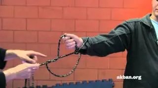 Tying up, Shibari Jutsu, with a Kusarigama chain - Ninjutsu weapons technique - AKBAN