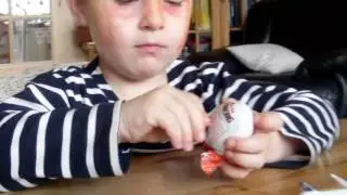Unwrapping Kinder Surprise Egg Lufthansa   Überraschungsei auspacken Lufthansa