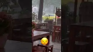 Intense Rain,Storm, Thunder over Berlin - Nobody sit Outside #rain #thunder #storm #berlin