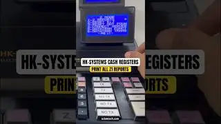 Print all Z1 daily reports on the HK-7215 cash register. #shorts #restaurant #cashregister #tutorial