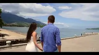 Rogério e Jéssica - Ensaio de casal com Drone - litoral norte Ilha Bela