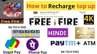 🛑 How to Recharge top up in free fire | how to top up with mobile recharge in free fire | free fire