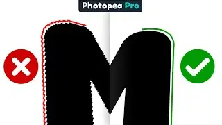Jagged / Pixelated Text in Photopea - THE FIX!