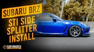 How to Install our Side Skirt Splitters on the new Subaru BRZ STI | Flow Designs
