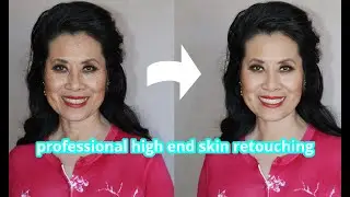 professional high-end skin retouching