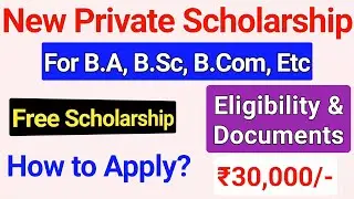 New Private Scholarship 2021-22 for College Students | How to Apply Online🔥 ICT Academy NSP