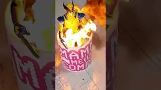 Action figure va a fuoco, addio Wolverine 😭 #deadpool3 #wolverineanddeadpool #zdtoys