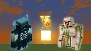 Minecraft warden vs golem fight #minecraft