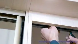 Установка фасадов шкафа-купе. Видеоинструкция