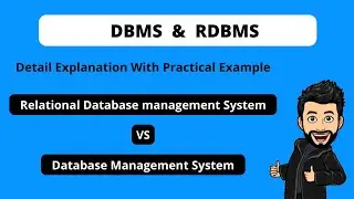 DBMS vs RDBMS differences with practical example In Detail Explanation In Hindi 2022