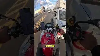 He started his neighbor's car with the motorcycle