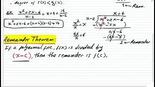 Lecture 14: The Real Zeros of Polynomial Functions