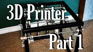 Making a quick-and-awesome 3D Printer Part 1:  the frame and the gantry