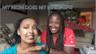MY MOM DOES MY MAKE-UP CHALLENGE!!