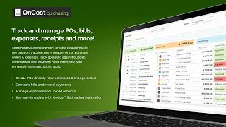 New for ConstructionOnline: Purchase Orders, Bills, & Payments