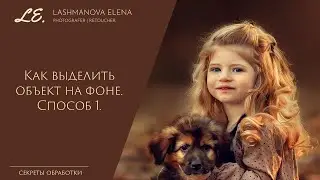 Как выделить объект на фоне. Быстрое выделение.
