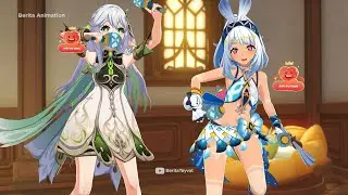 Mualani teaches Maracas dance to Nahida