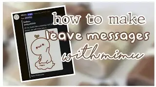 how to make leave messages with mimu! 🐻🤍| Discord | contovr