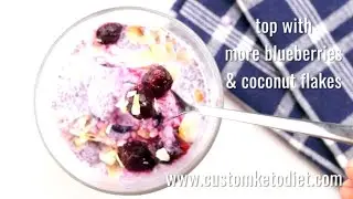 Keto Recipes | Blueberry & Chia Pudding - #Shorts