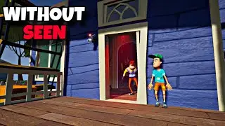 Hello Neighbor WITHOUT BEING SEEN | Challenge