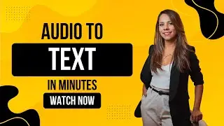 Convert Any Audio or Video to Text in MS Word | 1 Minute Tutorial