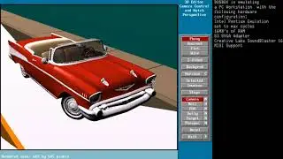 3D Studio For MS-DOS Running on PCEM