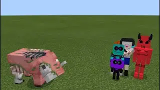 ZOGLIN vs. GIRLFRIEND, BOYFRIEND, SKY, PICO - Friday Night Funkin mod in Minecraft PE