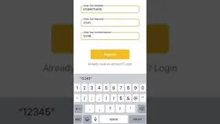 React Native user form with floating text animation  