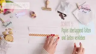 Papiertüten falten als Geschenktüten für Kekse