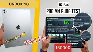 iPad Pro M4  Unboxing | 120FPS Pubg Test | iPad Pro BGMI Test | GAMEPLAY #bgmi #pubg