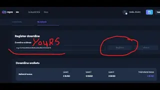 I NEED YOUR WALLET ADRESS FOR REGISTRATION