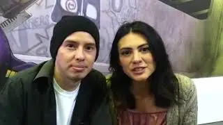Alejandra Delint (voz de Asuna) y Luis Leonardo(voz de quirito)