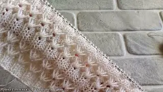 😍 ДЕВОЧКИ, ШИКАРНАЯ И ОЧЕНЬ ПРОСТАЯ ДЕКОРАТИВНАЯ АЖУРНАЯ РЕЗИНКА СПИЦАМИ