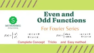 Even and Odd functions || Test even and odd function for Fourier Series 