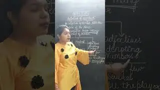 Adjective of number in english grammar examples 
