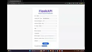 Heart Failure Prediction using ML and FLASK API