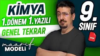 9.sınıf kimya 1.dönem 1.yazılı 2025-2026 | Genel tekrar