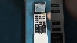 Mitsubishi AC remote.