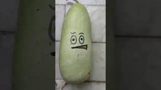 Funny Drawing On Vegetable 🤣 #shorts #funny #artist