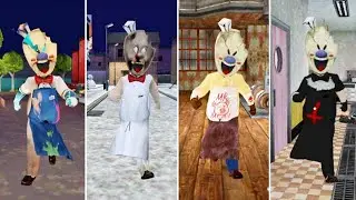 Ice Scream 2 Brawl Rod Mod And Granny Mod Vs Ice Scream 5 Mr Meat 2 Mod Vs Ice Scream 7 Evil Nun Mod