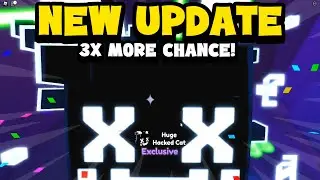 Preston UPDATED Huge Hacked Cat! Better Chance in Pet Simulator X