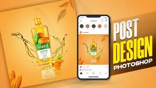 How to Create Vatika Almond Oil Posters with Photoshop | Ultimate Guide to Social Media Designs