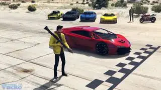 GTA V  Can a car go Faster than Rocket { Description }