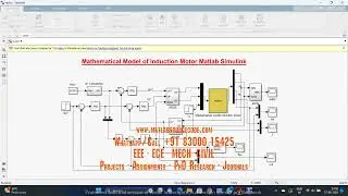 FOC field oriented control Mathematical Model of Induction Motor - Electrical Simulation