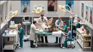 Minyatür Veterinerler İş Başında