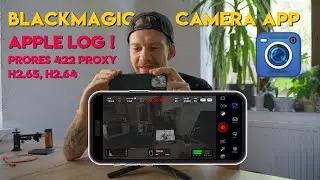 Blackmagic Camera App APPLE LOG ProRes 422 LT with iPhone 15 Pro Max